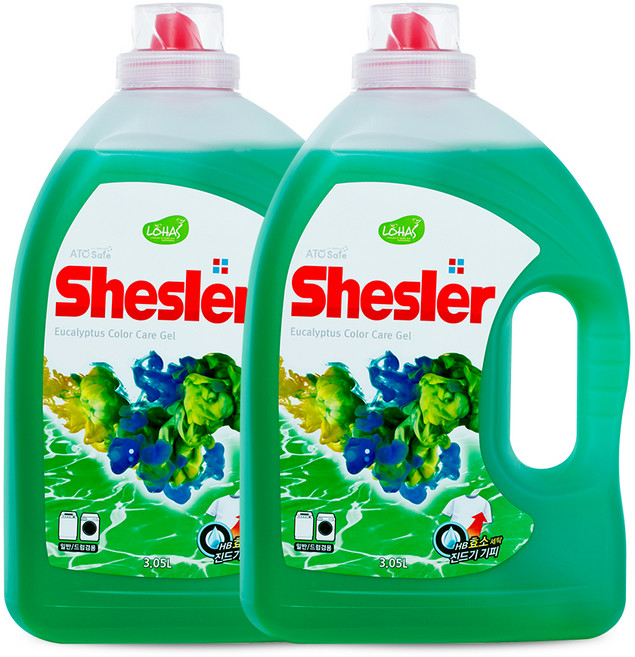 쉬슬러 액체세제 유칼립투스 본품, 3.05L, 2개