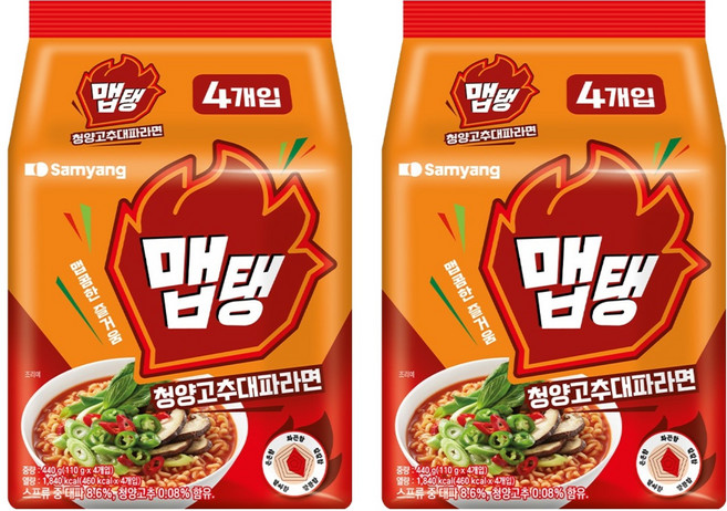 맵탱 청양고추대파라면 110g, 8개