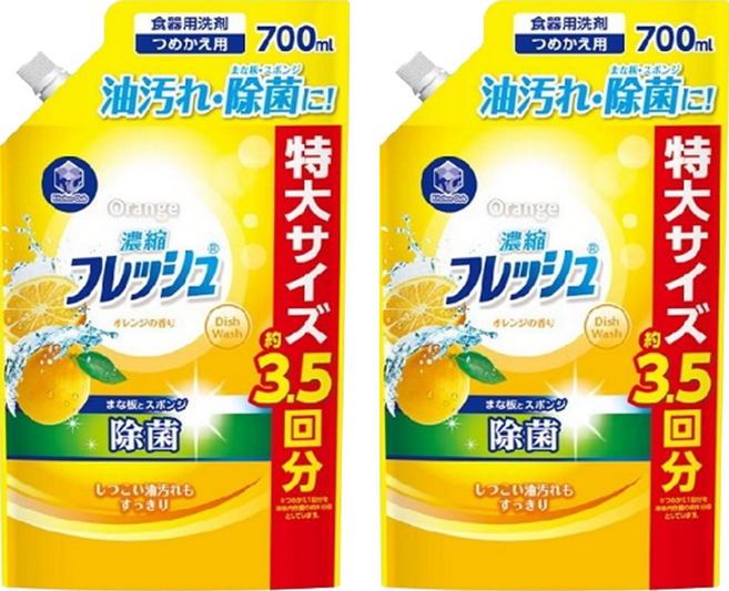 第一石鹼 Kitchen Club 中性洗碗精 補充包, 700ml, 2包