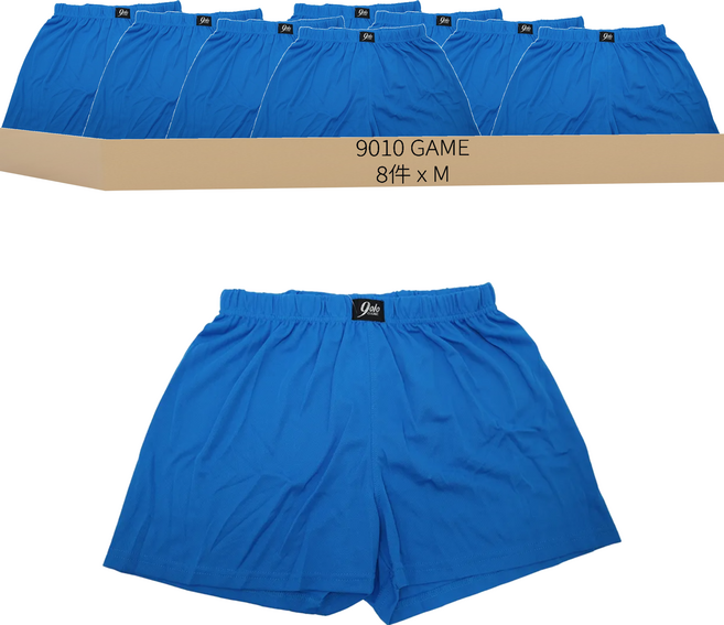 9010 GAME 冰勁呼吸男平口褲 8件組
