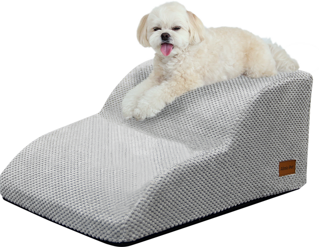 올미오펫 구름패브릭 강아지계단, 어반그레이, 1개