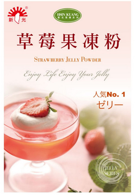 新光洋菜 草莓風味果凍粉, 1kg, 1盒