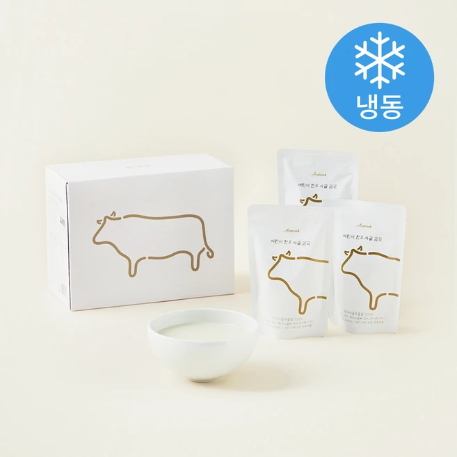 앤쿡 어린이 한우 사골 곰국 (냉동), 200g, 8개 - 쿠팡