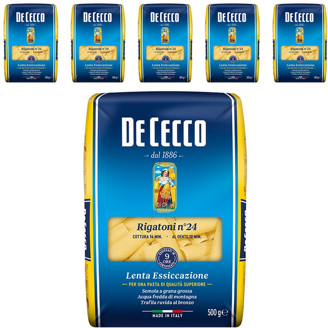 데체코 리가토니, 500g, 6개