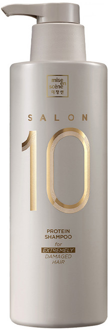 미쟝센 살롱 10 단백질 샴푸 극손상 모발용, 500ml, 1개