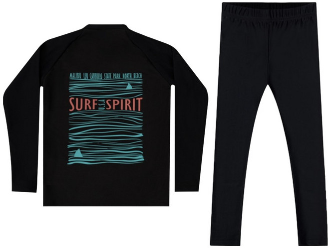 아쿠아티카 아동용 래쉬가드 상의 + 워터레깅스 세트 AQA389+AQA415