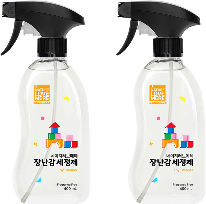 네이쳐러브메레 유아 장난감 세정제, 400ml, 2개