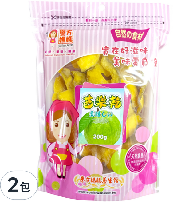 譽方媽媽 芭樂乾, 200g, 2包