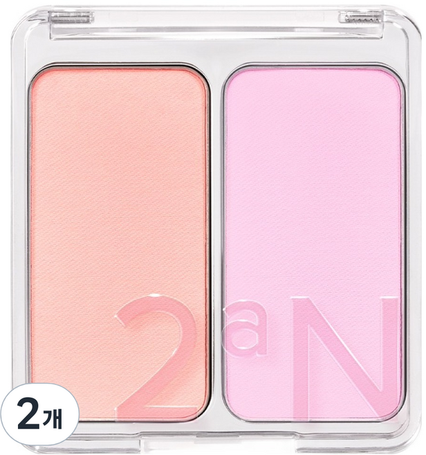 투에이엔 듀얼치크 블러셔 4.7g, 15망고베리, 2개