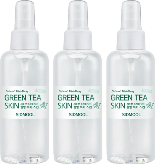시드물 오리지널 웰빙 녹차 스킨, 150ml, 3개