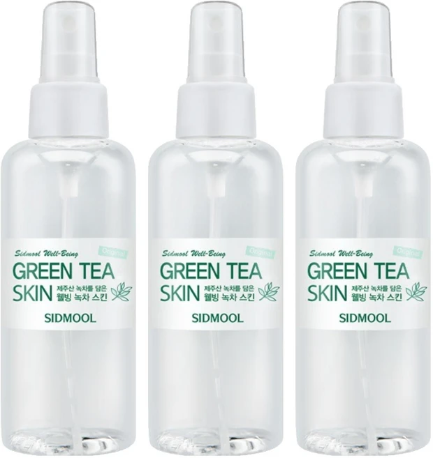 시드물 오리지널 웰빙 녹차 스킨, 150ml, 3개 - 쿠팡