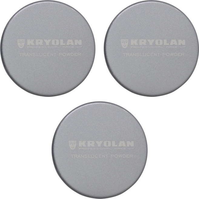 KRYOLAN 歌劇魅影 輕柔透明蜜粉 柔霧定妝 透氣配方, PW08 紫色, 3個