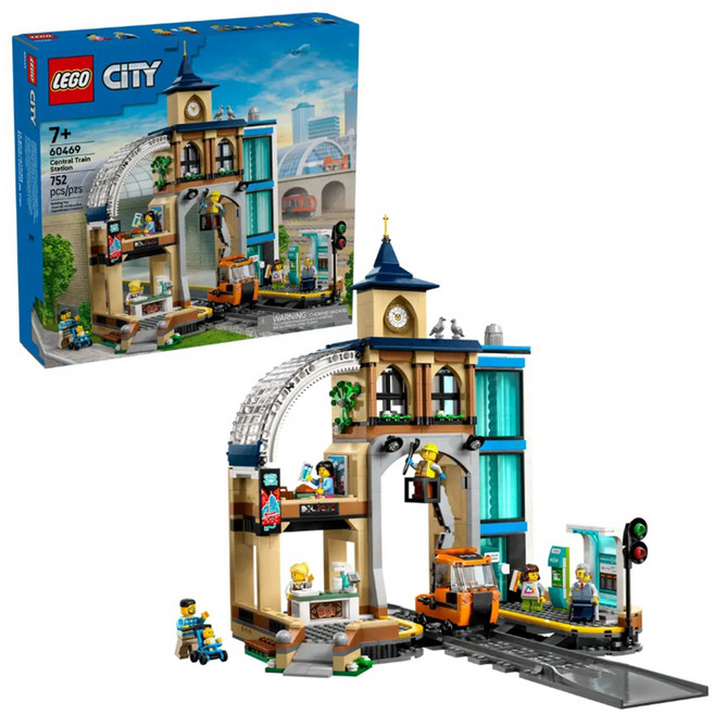 LEGO 樂高 城市系列 中央車站 Central Train Station, 60469, 多色, 1盒