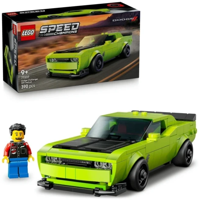 LEGO 77237 Dodge Challenger SRT Hellcat 跑車 Dodge Challenger SRT Hellcat Sports Car, 1套, 綠色
