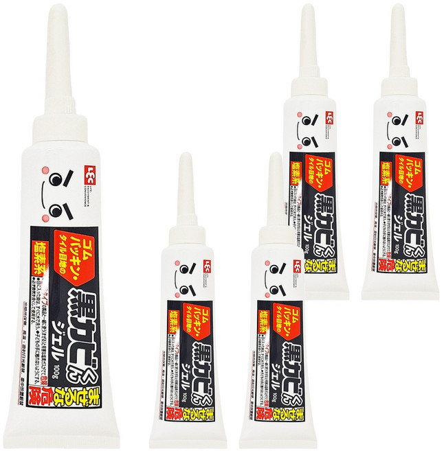 LEC 激落君 黑黴菌去除凝膠, 100g, 5條