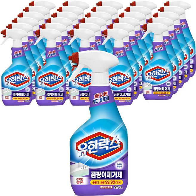 유한락스 곰팡이제거제, 500ml, 30개