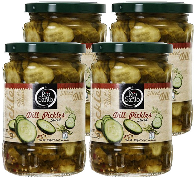리오산토 딜피클슬라이스, 550g, 4개