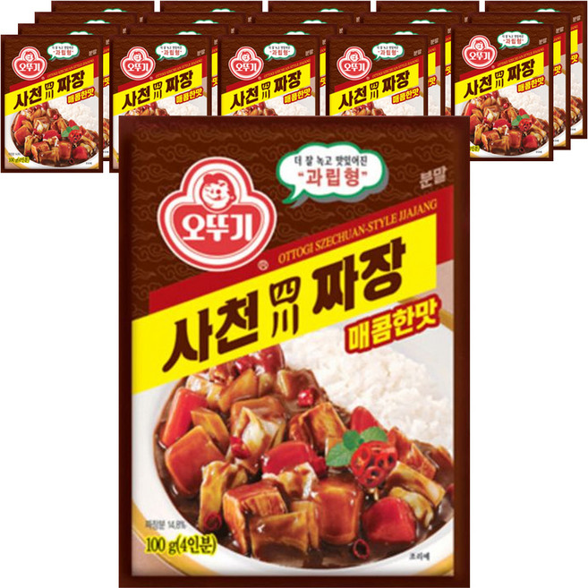 오뚜기 사천짜장 과립형 매콤한맛, 100g, 20개