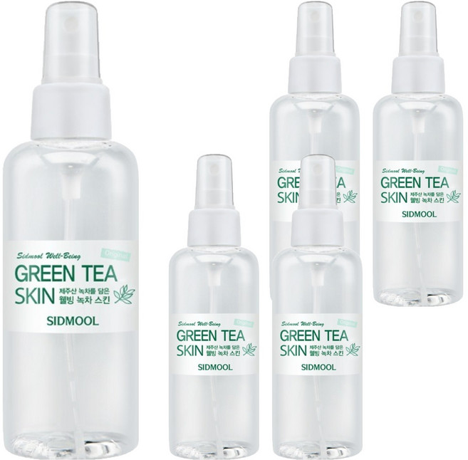시드물 오리지널 웰빙 녹차 스킨, 150ml, 5개