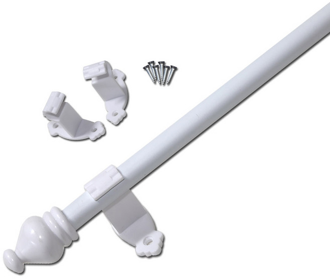 썬데코 02 15mm 바란스용 커튼봉, 화이트