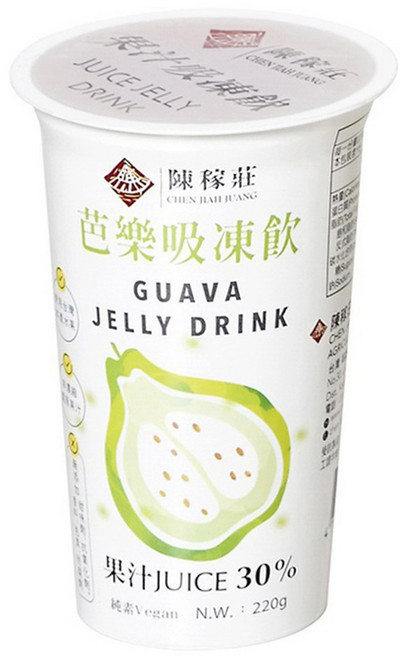 陳稼莊 芭樂吸凍飲, 220g, 1個