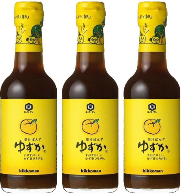 Barun 柚子醋醬油, 250ml, 3個