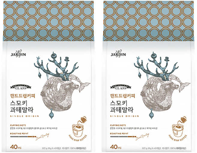 클래스 싱글오리진 핸드 드립 커피백 스모키 과테말라, 8g, 40개입, 2개