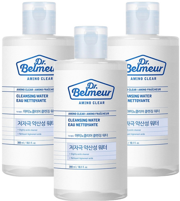 닥터벨머 아미노클리어 클렌징 워터, 3개, 300ml