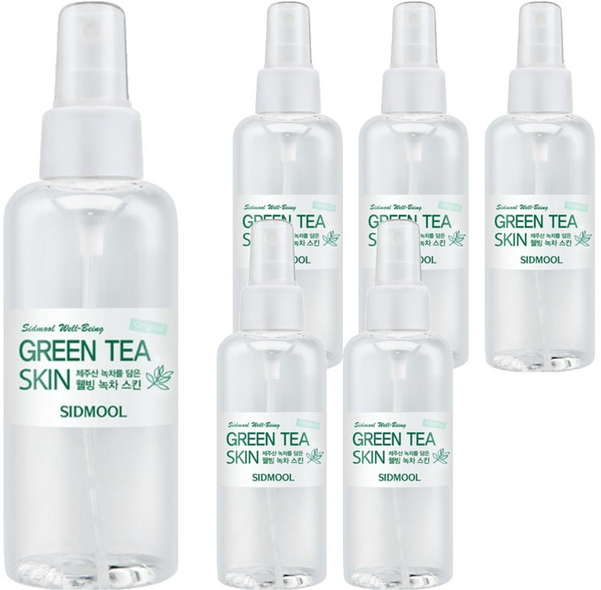 시드물 오리지널 웰빙 녹차 스킨, 150ml, 6개