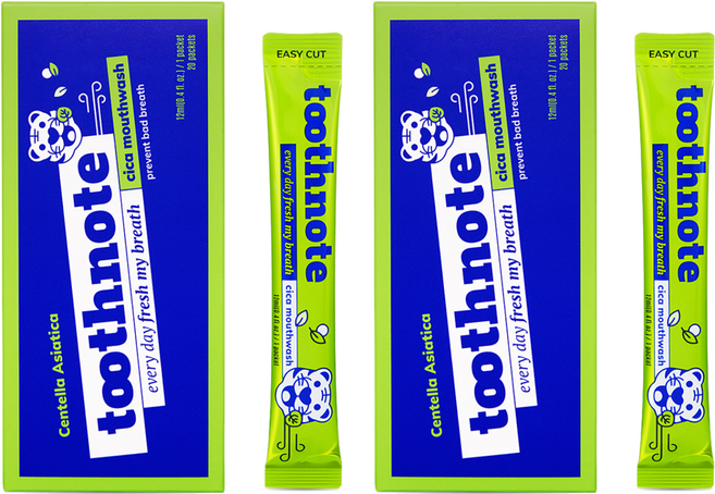 투스노트 시카 마우스 워시 일회용 구강청결제, 240ml, 2개