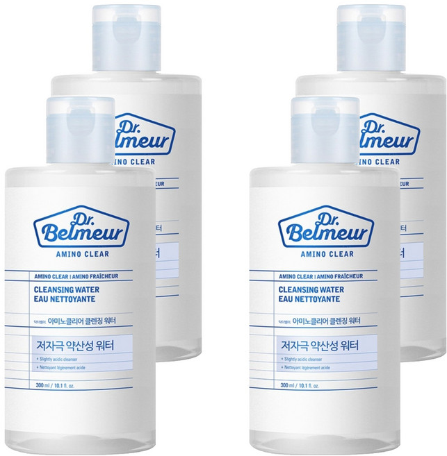 닥터벨머 아미노클리어 클렌징 워터, 4개, 300ml