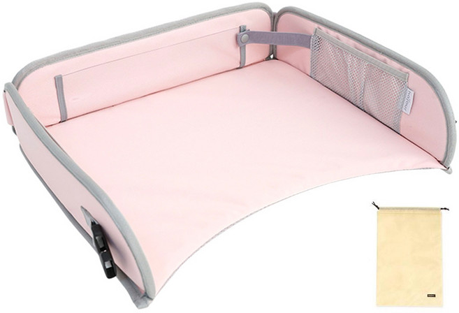 하쥬르 접이식 다용도 트레이, 베이비 핑크, 1개