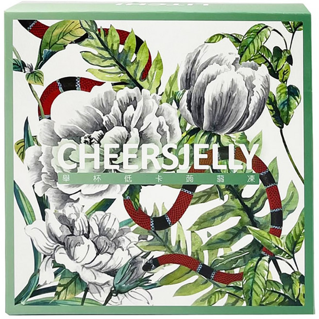 CHEERSJELLY 舉杯低卡 蒟蒻凍 荔枝, 396g, 1盒