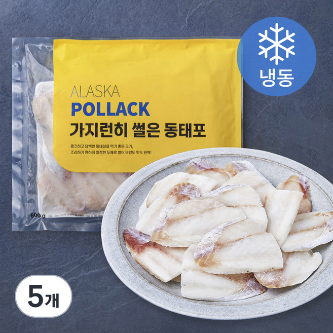 아임피쉬 가지런히 썰은 동태포 (냉동), 5개, 600g