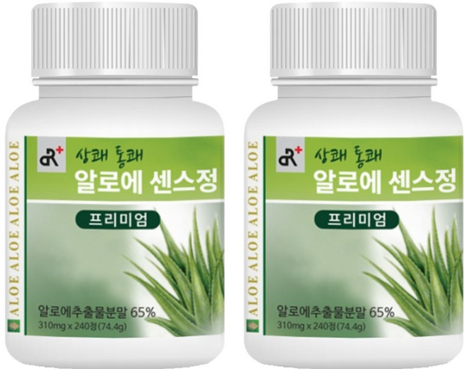 두리농산 상쾌통쾌 알로에 센스정 프리미엄 240정, 74.4g, 2개