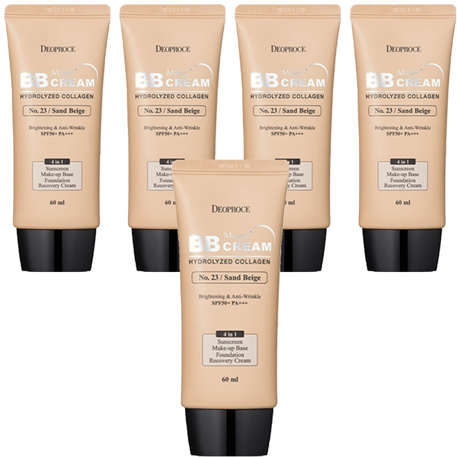 디오프러스 매직 비비크림 SPF50+ PA+++, 23호 샌드베이지, 60ml, 5개