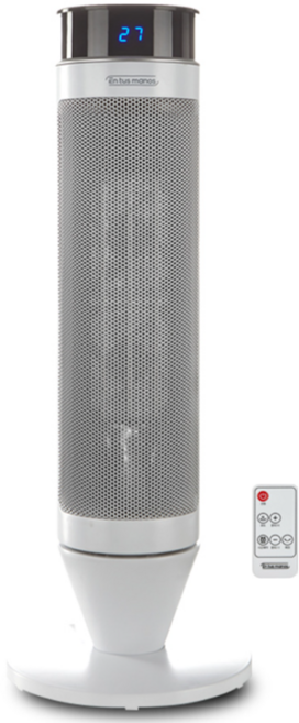 엔뚜마노 타워형 PTC 전기 온풍기 + 리모컨, EP-S500, 화이트