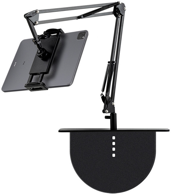 아이몰 논슬립 태블릿 핸드폰 히든 만능 침대 거치대, 블랙, 1개