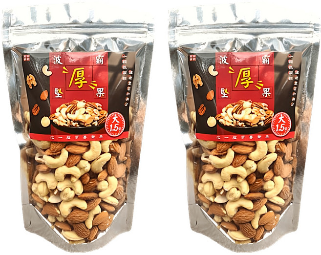品鮮生活 波霸厚堅果/雙果綜合堅果, 2包, 300g