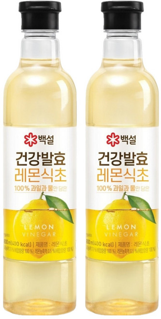 백설 건강발효 레몬식초, 800ml, 2개