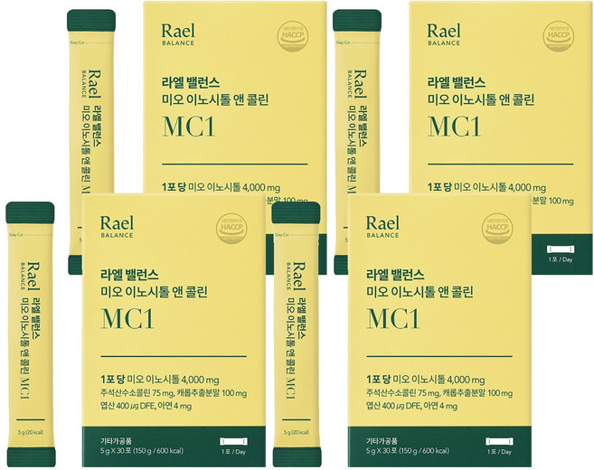 라엘밸런스 미오 이노시톨 앤 콜린 30p, 150g, 4개