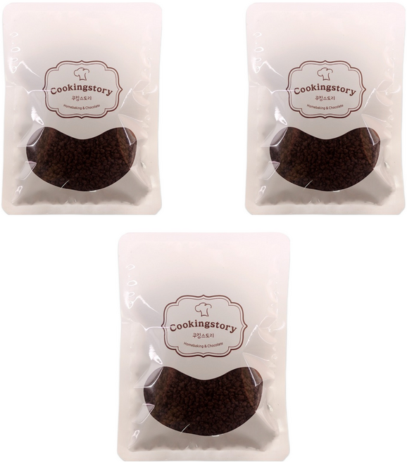 쿠킹스토리 초코크런치, 100g, 3개