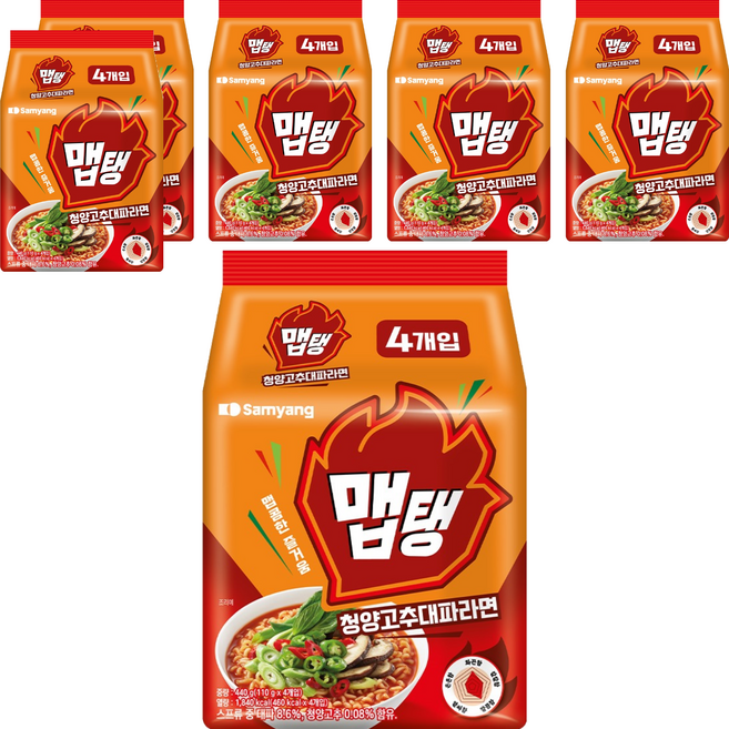 삼양식품 맵탱 청양고추대파 라면 110g, 24개