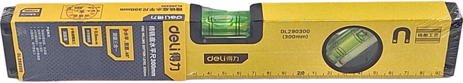 deLi 得力 水平尺 附磁 DL290300 12吋, 1支