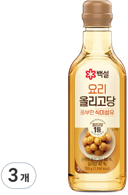 백설 요리 올리고당, 700g, 3개