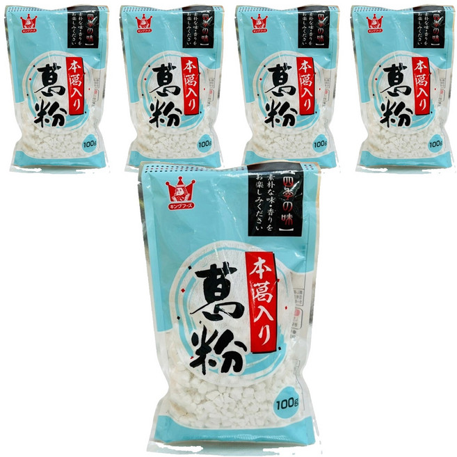King Foods 王印 本葛吉野 葛粉, 100g, 5包