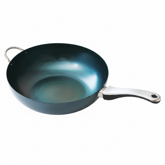 FUJITA KINZOKU 藤田金屬 GARTEN 職人製深鐵炒鍋 附握把 IH爐可用 日本製, 1個, 28cm