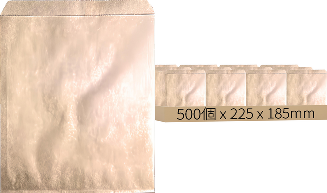 空白牛皮紙袋 #842 225 x 185mm 100個, 牛皮紙棕色, 5包