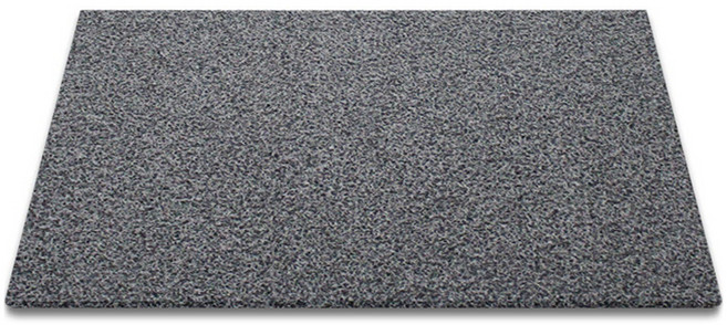 순수 코일 현관매트 60 x 90cm 두께 20mm, 그레이 + 블랙, 1개