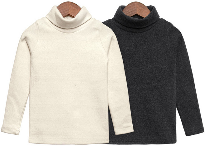 유라비 아동용 애슐리 도톰피치 폴라 티셔츠 2종 세트